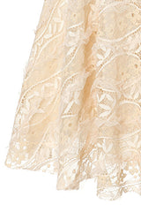Beige Elegant Lace Embroidered High Waisted Sweet Lolita JSK Dress - Product - 6