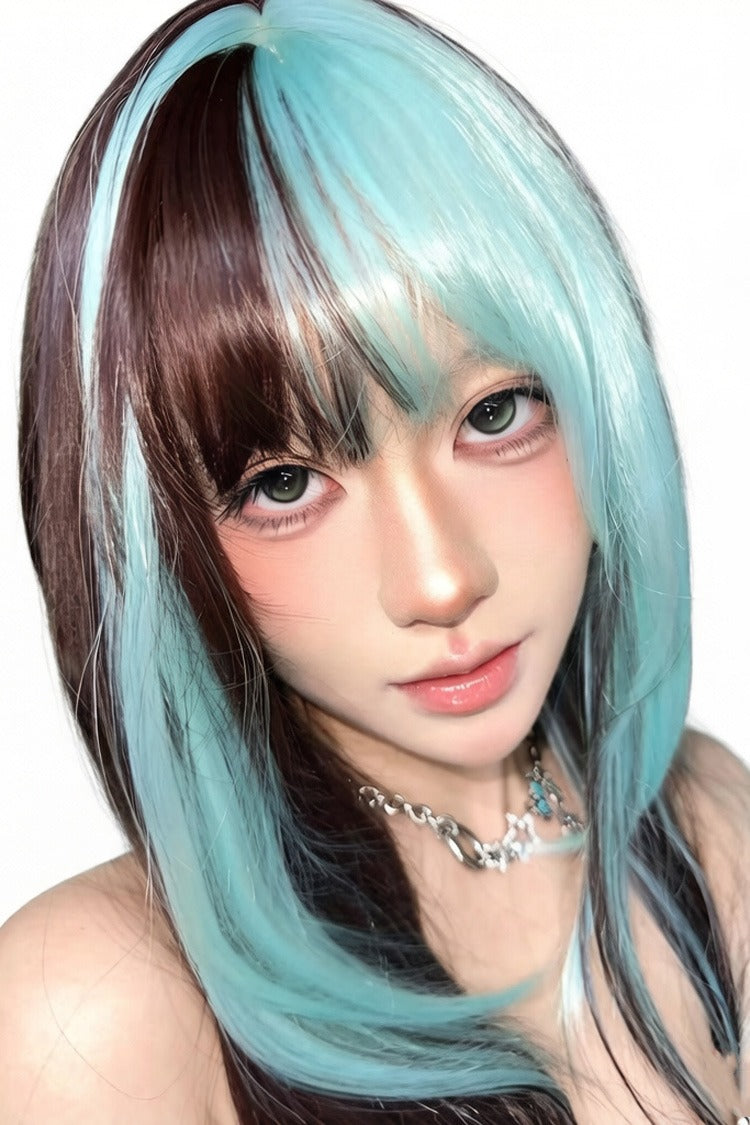 Sweet Lolita Daily Long Straight Highlighted Wig 2 Colors - Product - 3