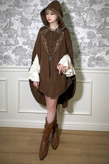 Pirate Series Navigation Treasure Hunting Guide Embroidery Handsome Lolita Cloak 2 Colors - Product - 2