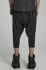 Black Stripes Print Baggy Men's Punk Pants - Product - 3