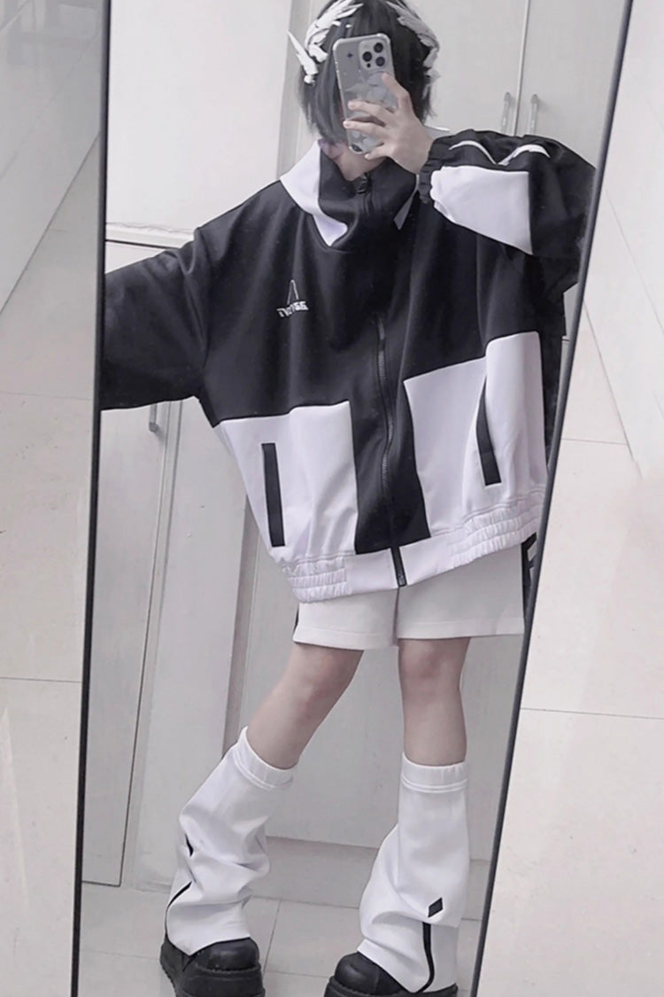 Lovely Long Sleeves Print Jirai Kei Sports Coat 2 Colors - Product - 5