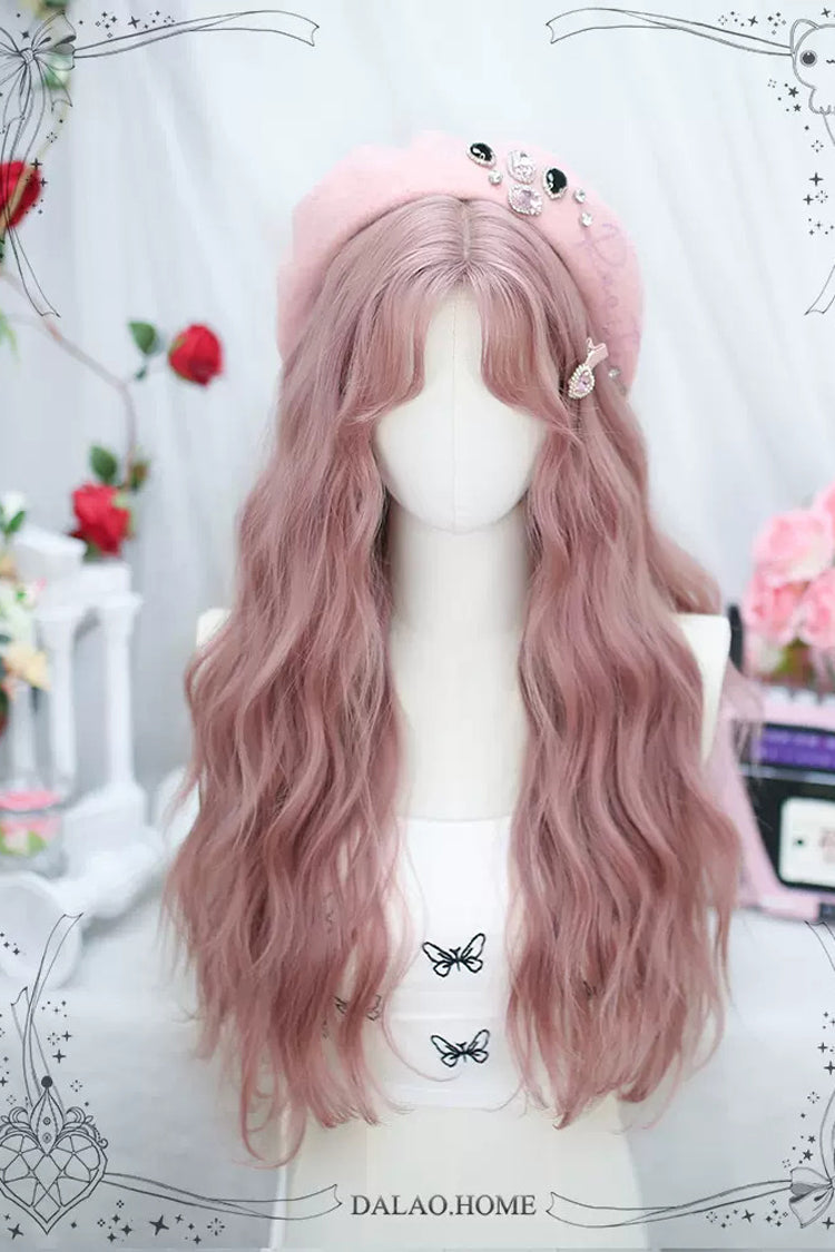 Pink Secondary Natural Curly Long Sweet Lolita Wigs - Product - 3