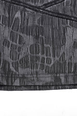 Black Stripes Print Baggy Men's Punk Pants - Product - 9