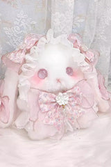 Pink Lop-Eared Rabbit Doll Bowknot Lace Sweet Lolita Bag - Product - 3