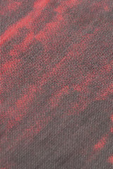 Black/Red Round Collar Long Sleeves Sheer Mesh Tie-dyed Women's Gothic Versatile Basic Top - Product - 17