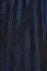Black/Blue V Collar Sleeveless Striped Print Buckle Men's Punk Vest - Product - 7