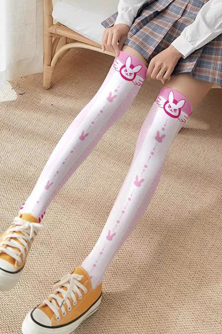 キュート アニメ プリント スウィート 和風ロリータ オーバーニーソックス 10 Styles 商品画像