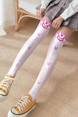 Cute Anime Print Sweet Japanese Lolita Over The Knee Socks 10 Styles - Style5 - 5