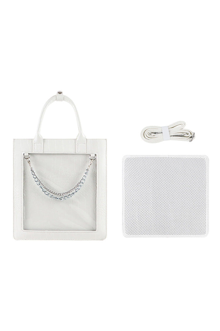 Transparent Black Chain Gothic Itabag 3 Colors - Product - 11