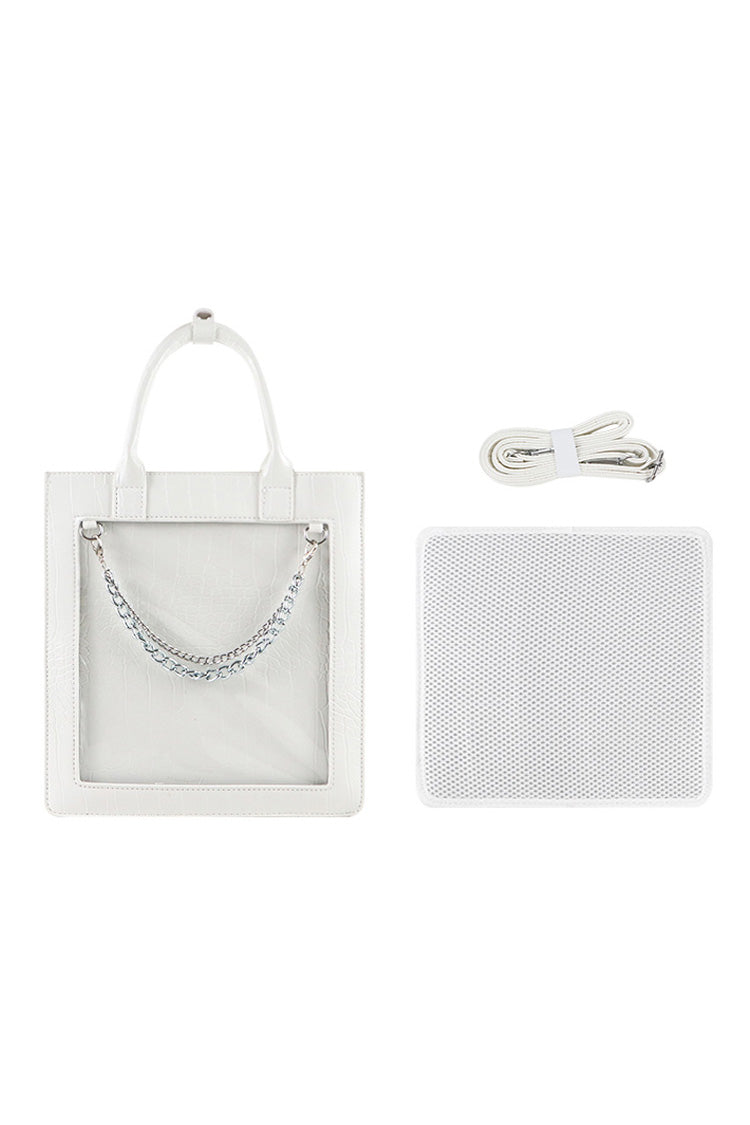 Transparent Black Chain Gothic Itabag 3 Colors - Product - 11