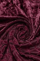 Red Batwing Hollow Embroidery Stitching Lace Women's Gothic Fishtailed Skirt - Product - 7