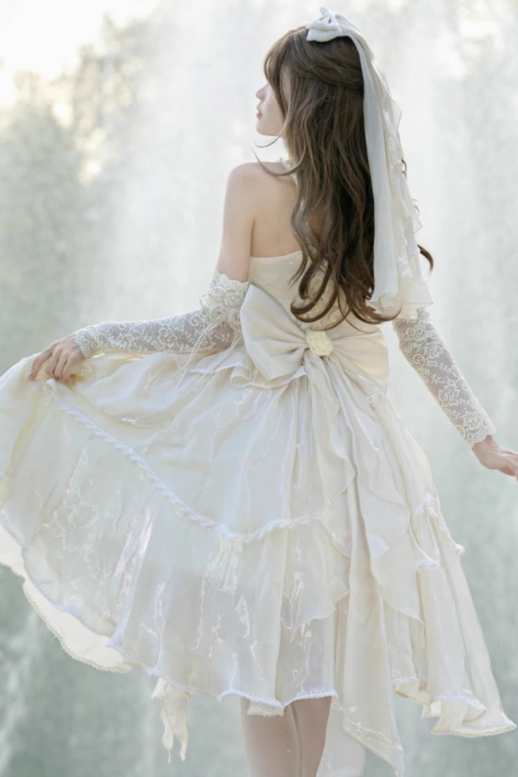 Gorgeous Hanayome Bowknot Sweet Elegant Lolita Jsk Dress 6 Colors - image 11