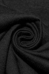 Black Short Sleeves Stitching Hooded Mesh Ripped Mens Steampunk T-Shirt - Product - 5