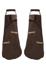 Brown [Fox Trail Chronicles] Sleeveless Hooded Punk Prince Ouji Lolita Set - Pant-Legs(Only) - 12