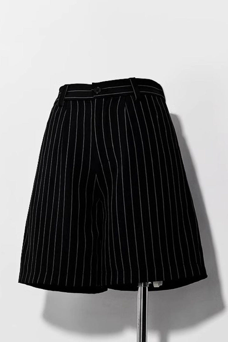 Black Rabbit Theater Jacquard Version Ouji Lolita Shorts - Black - 1