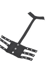 Black Women's Punk Halter Eyelet Chest Harness - Product - 15