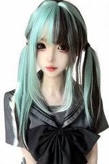 Sweet Lolita Daily Long Straight Highlighted Wig 2 Colors - Product - 4