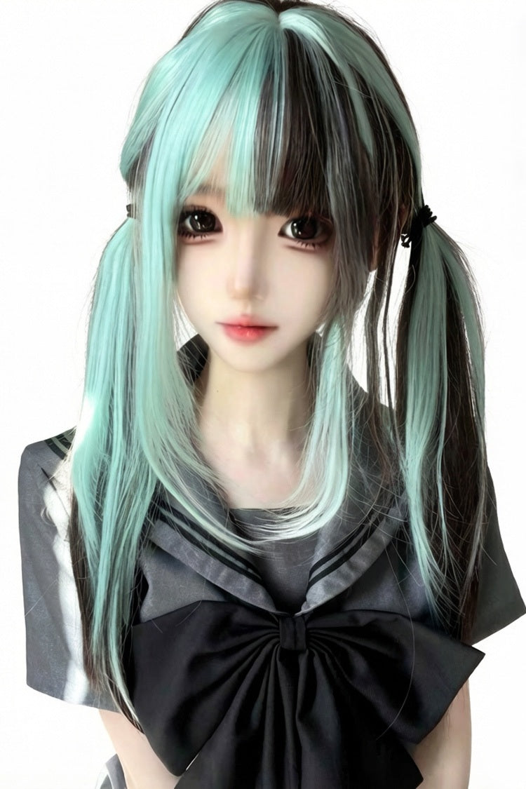 Sweet Lolita Daily Long Straight Highlighted Wig 2 Colors - Product - 4