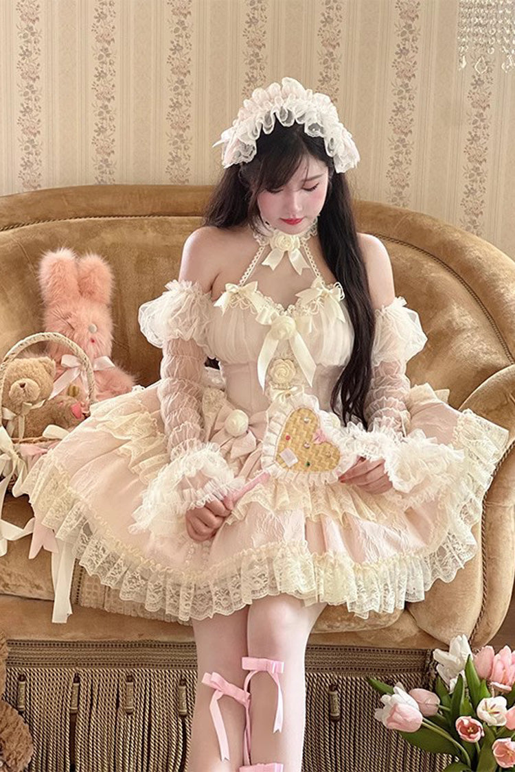 Princess Sleeveless Ruffle Bowknot Lace Sweet Lolita Jsk Dress 4 Colors - Product - 3