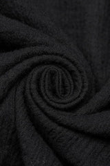 Black Lapel Collar Long Sleeves Metal Buttons Webbing Decoration Mens Gothic Blouse - Product - 6