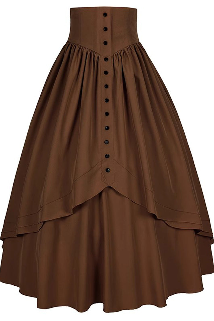 Gothic Elegant Ruffle Lolita Victorian Skirt 8 Colors - Product - 7
