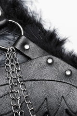Artificial Leather Stitching Women's Steampunk Feather Wing Harness 2 Colors - Product - 6