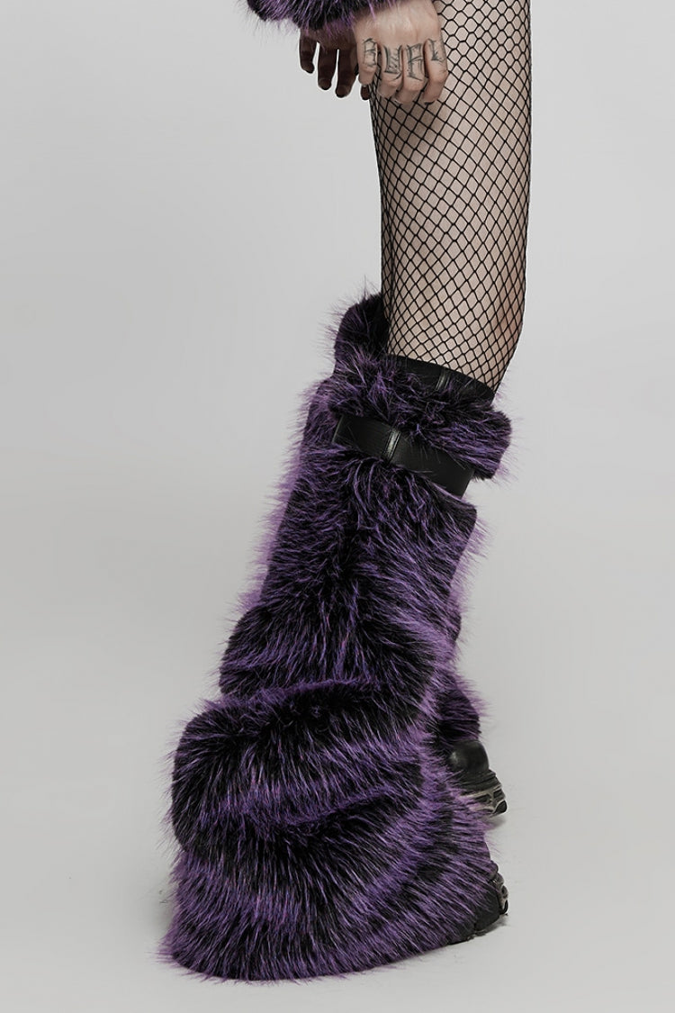 Woolen Detachable Women's Steampunk Leg Warmers 2 Colors - Product - 6