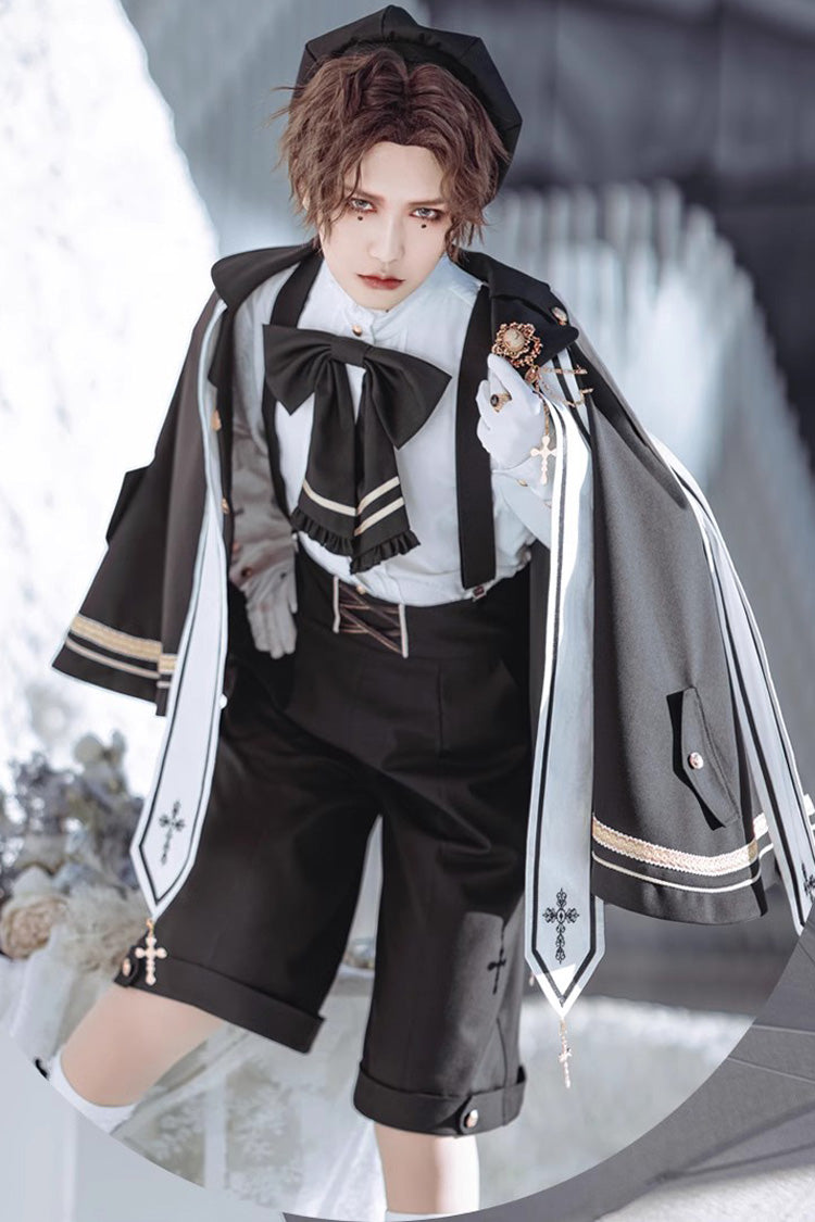 Black Choir Handsome Prince Ouji Fashion Lolita Full Set - Product - 2