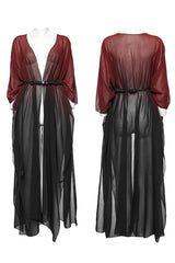 Translucent Loose Ruffle Braided Rope Belt Womens Elegant Gothic Shawl 3 Colors - Product - 13