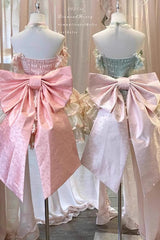 Pink [Flower Language of Eros] Halterneck Multi-Layered Ruffle Bowknot Rose Lace Lace-Up Sweet Ballet Lolita Jsk Dress - Product - 10