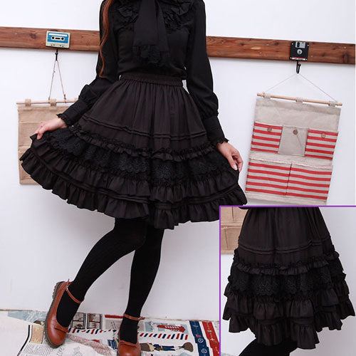 Vintage Palace Cambric Chiffon Lolita Petticoat - Product - 3