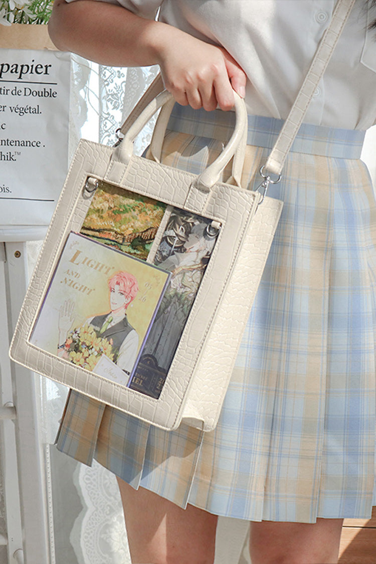 Transparent Black Chain Gothic Itabag 3 Colors - White - 5