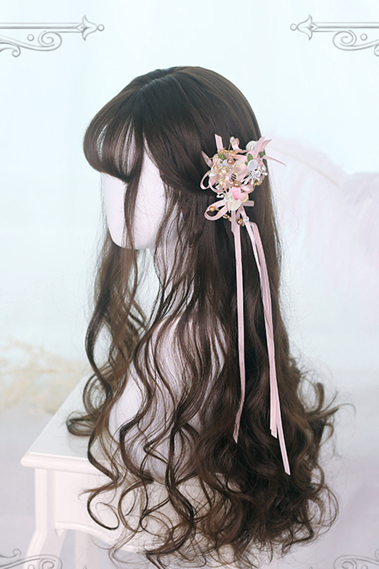 Brown Sylvia Long Curly Classic Lolita Wigs - Product - 4