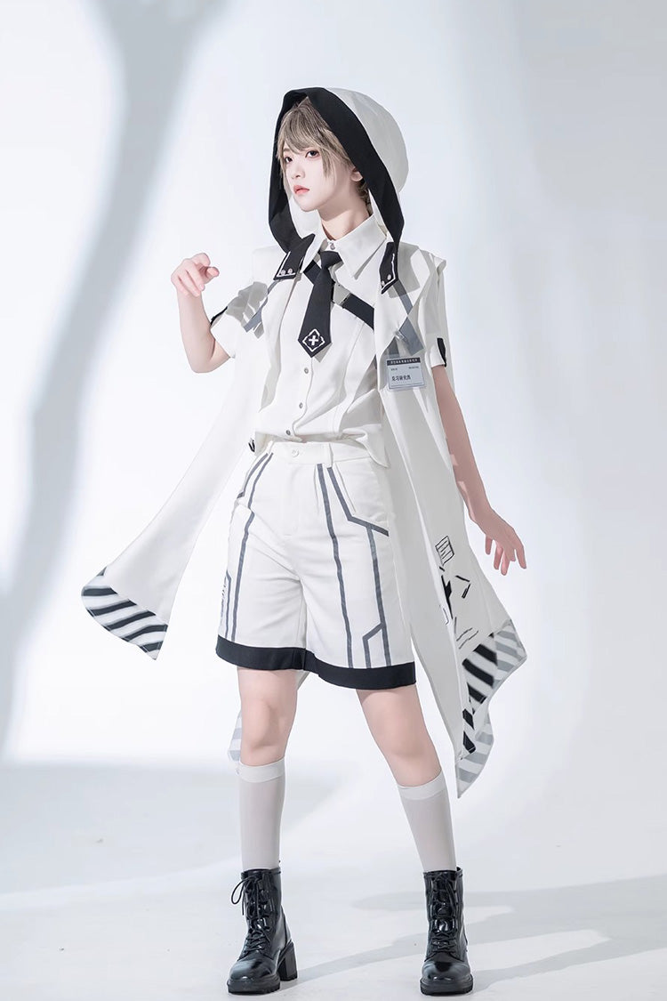 White Handsome Ouji Lolita Fashion Shorts - Product - 4