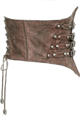 Brown Metal Nails Metal Hasp Decoration Womens Steampunk Girdle - Product - 8