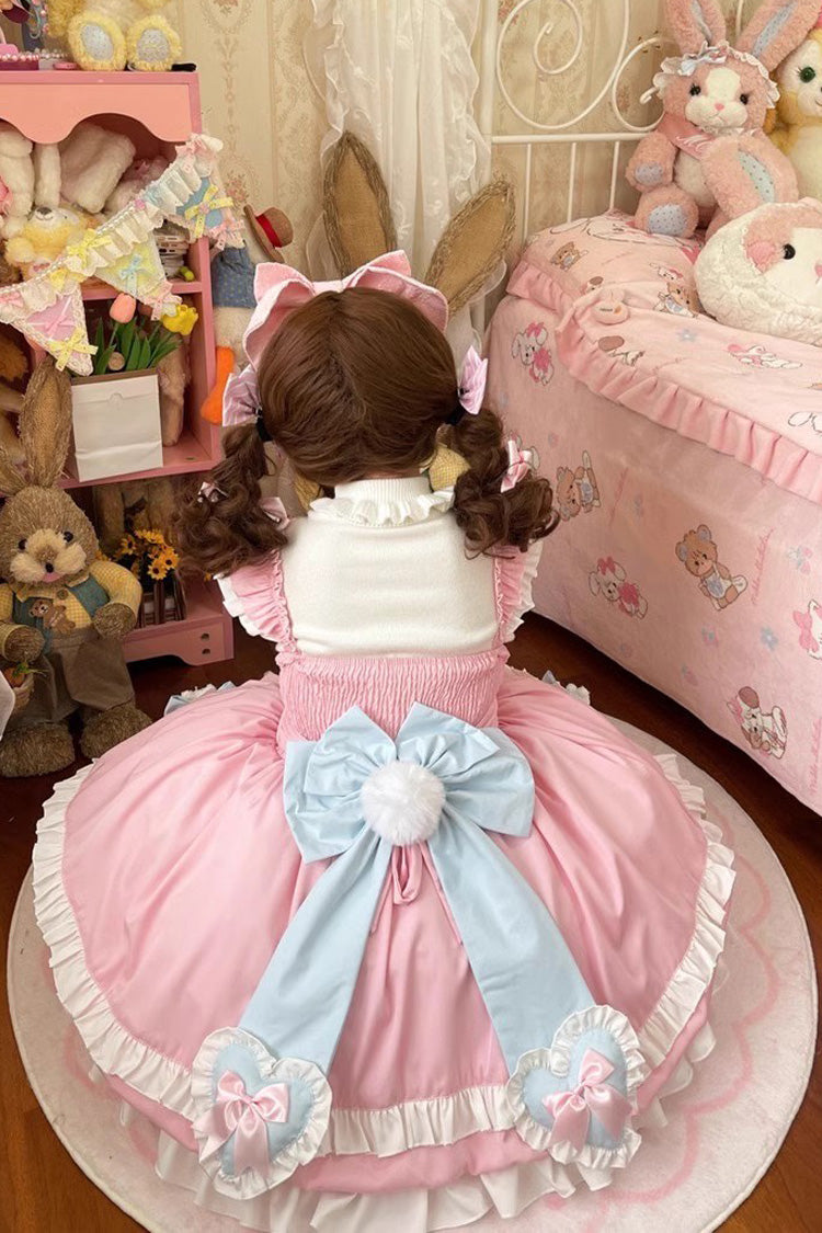 Cute Party Multi-layer Ruffle Bowknot Sweet Princess Lolita Jsk Dress 2 Colors - Product - 7