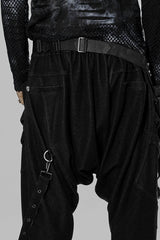 Black Adjustable Skull Rivets Men's Steampunk Waist Bag - Product - 3