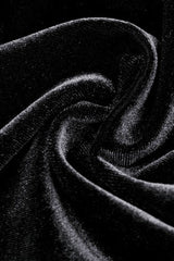 Black Long Puff Flared Sleeves Ruffled Lace Spliced Velvet Women's Gothic Cape - Product - 22