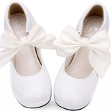 Round toe Big Bowknot Sweet Lolita Shoes - Product - 4