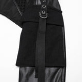 Black Stand Collar Long Sleeves Rivet Women's Gothic Short Jacket - Product - 9