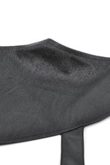 Black Cut-Out Asymmetric Buckled Zippered Women's Punk Cape - Product - 16