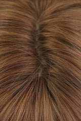 Milky Coffee Korean Style High-Layered Long Wavy Sweet Lolita Wig with Air Bangs - Product - 4