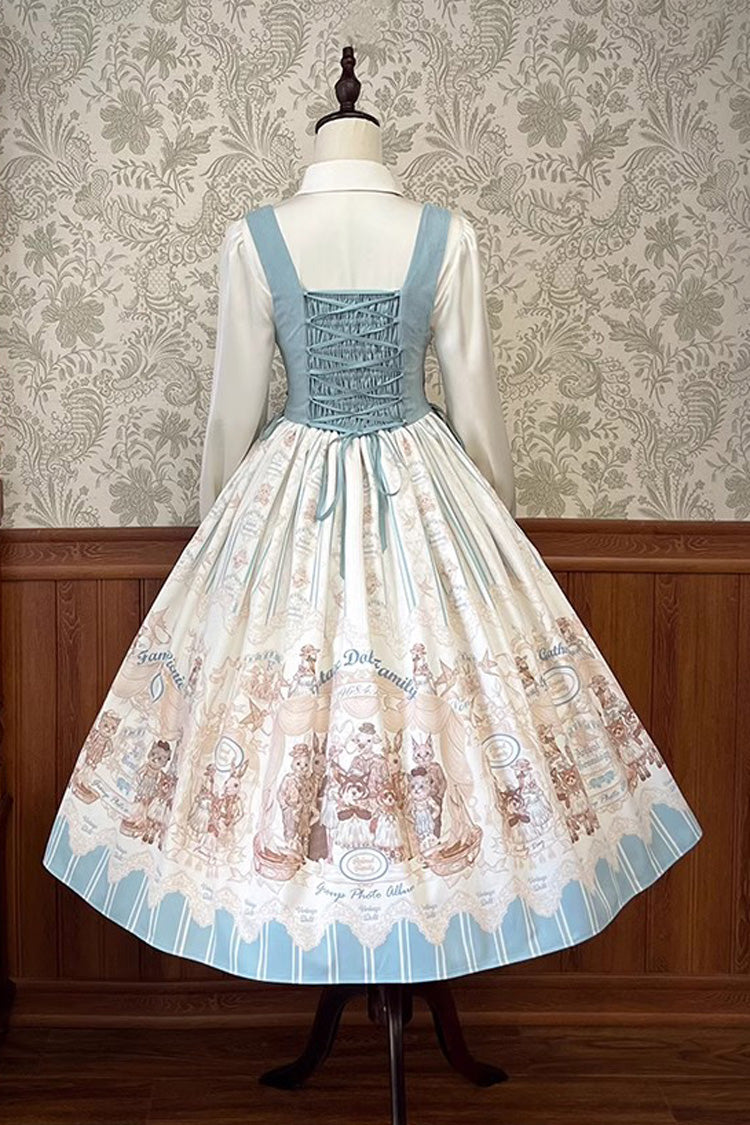 Doll's House Print Ruffle Embroidery Long Version Sweet (Dress Only) detail view 12