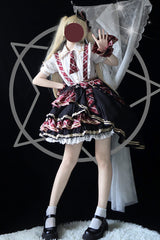 Multi-layer Print Ruffle Bowknot Sweet Lolita Skirt Set 3 Colors - Product - 8