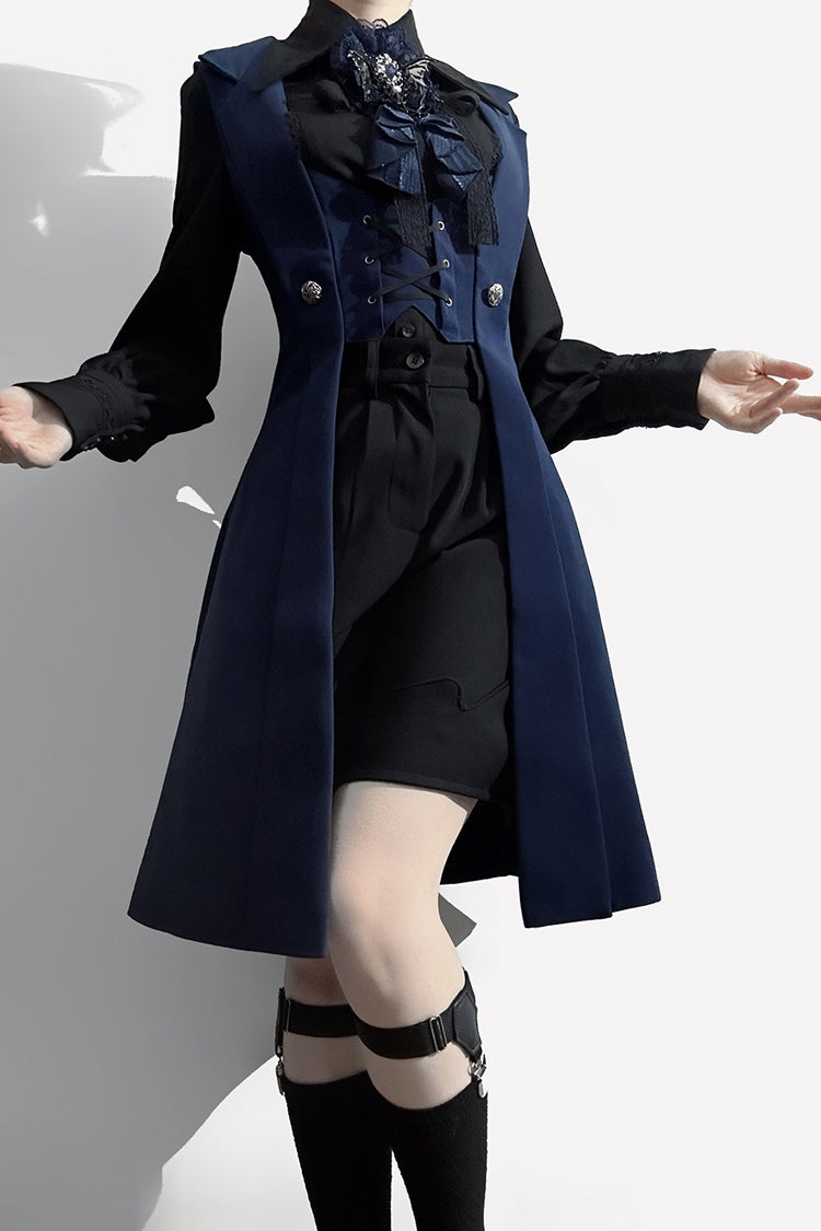 Overture Middle Ages Ouji Fashion Gothic Lolita Long Vest 3 Colors - Product - 11