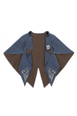Blue [Little Detective] Print Ouji Prince Handsome Lolita Cloak - Product - 3