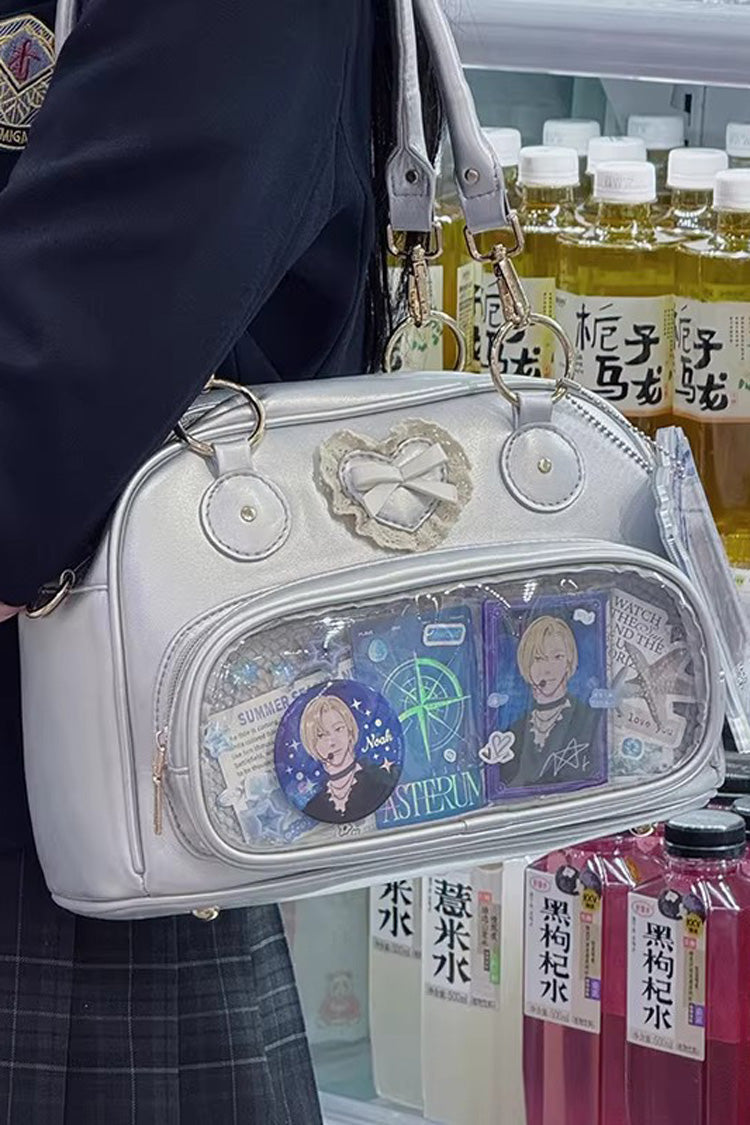 Sweet Anime-style Transparent Bow Japanese Lolita Itabag 5 Colors - Product - 14