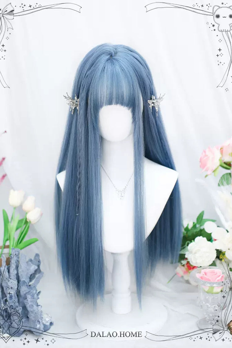 Blue Secondary Sweet Lolita Long Straight Wigs - Product - 2
