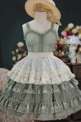 Dream Bouquet Elegant French Ruffle Sweet Lolita JSK Tiered Dress 4 Colors - Product - 6