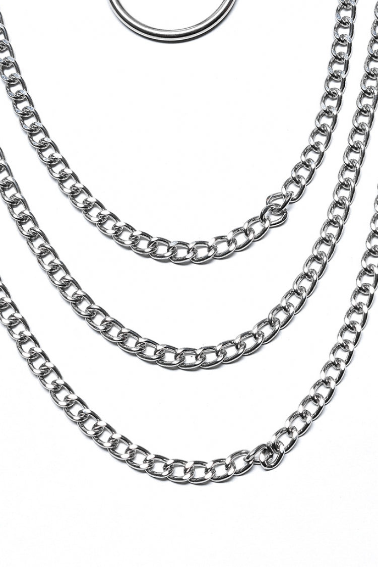 Snakeskin Faux Leather Metal Rivets Women's Steampunk Choker 2 Colors - Product - 18